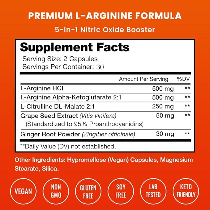NutraChamps L-Arginine Capsules and Tribulus Capsules 2 Pack Bundle