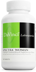 DaVinci Labs Spectra Woman - Dietary Supplement to Support Bone Health and Women's Needs - with Vitamins Minerals Calcium Beta Carotene L-Cysteine Grape Seed Extract and More - 120 Tablets