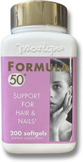 MARLYN Formula 50 Dietary Supplement Supports Strong Hair and Nails with Amino acids &amp Vitamin B6 200 softgels