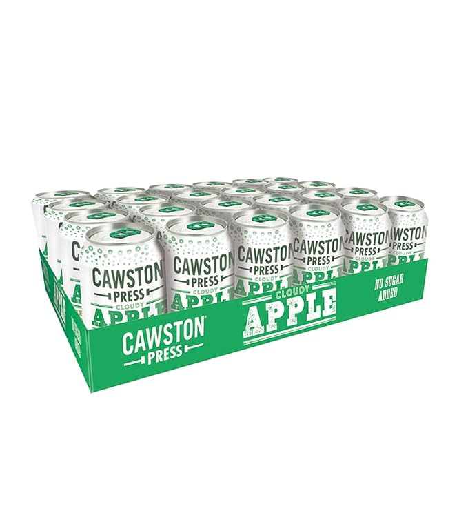 Cawston Press Sparkling Cloudy Apple Juice 11.15 Ounce Cans (Pack of 24)