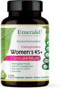 Emerald Labs Women's 45+ Clinical Multi - Multivitamin for Comprehensive Support Bone &amp Heart Health* - Designed for Women 45+ - Gluten-Free &amp Vegetarian - 120 Vegetable Capsules (30-Day Supp