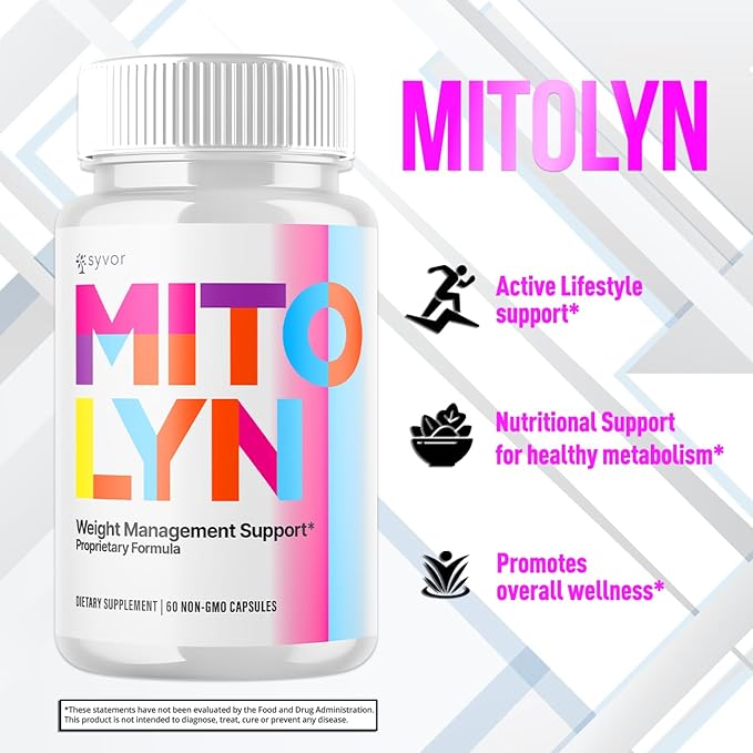 (3 Pack) Mitolyn Capsules Mitolyn Advanced Formula Pills Mitolyn Keto Support Advanced Vitamin Supplement All Natural Mito Lyn Capsulas Reviews Mitolyn Max Strength Pastillas Mitolin (180 Capsules)
