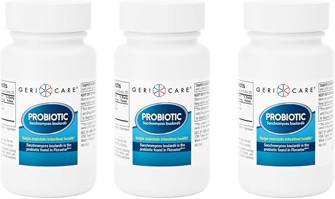 GeriCare Ultimate Probiotic and Digestive Health Supplement - Complete Gut Repair Probiotics for Women and Men Lactose &amp Gluten Free - 50 Capsules (3 Pack)