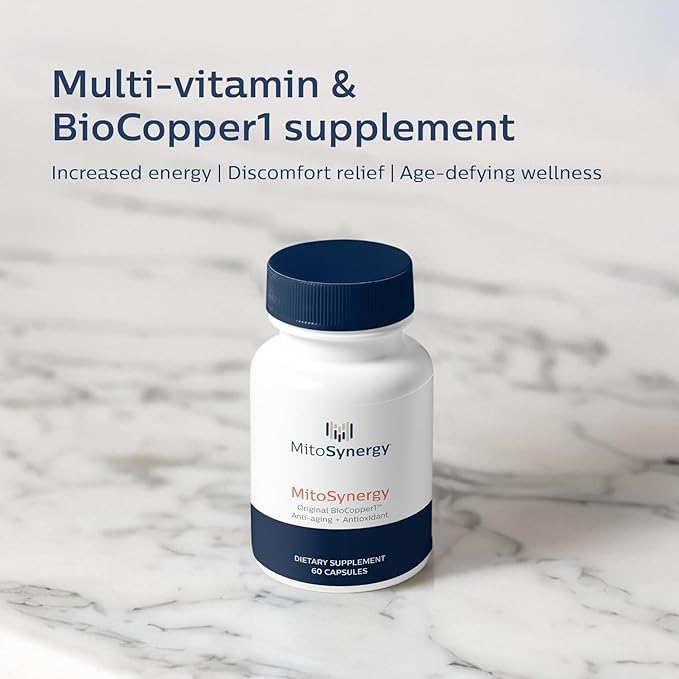 Original BioCopper1 (Cunermuspir) - BioAvailable Copper MultiVitamin with CoQ10 and d-ribose to Boost NAD+ Supports Mitochondrial ATP Energy Brain and Joint Health
