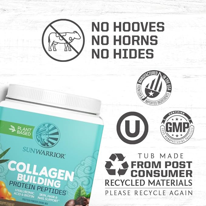 Vegan Collagen Protein Powder for Women Silica Plant Based Collagen Powder Coffee Flavor with Vegan Hair Skin and Nails Vitamins Non-GMO No Added Sugar Soy Dairy &amp Gluten Free (Coffee 20 Servings