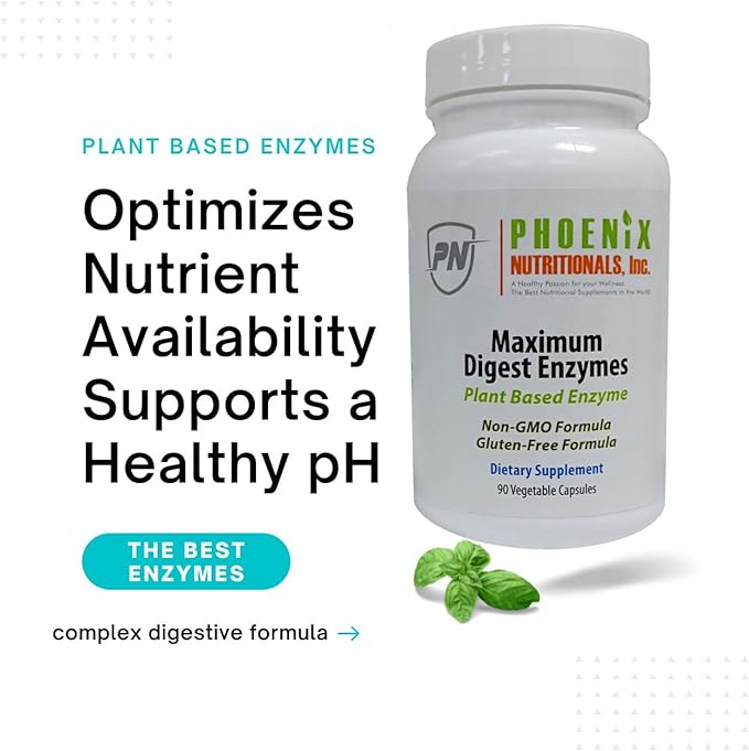 Maximum Digestive Enzymes ratio potency and bio-availability ELIMINATING GAS BLOATING INDIGESTION and ACID REFLUX whole enzymes and enzyme precursors designed to support enzyme production