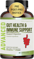 Complete Gut Health for Women and Men with Probiotic Prebiotic Postbiotic &amp Digestive Enzymes to Supports Digestive Lining HealthDigestion Health Occasional Gas and Discomfort.
