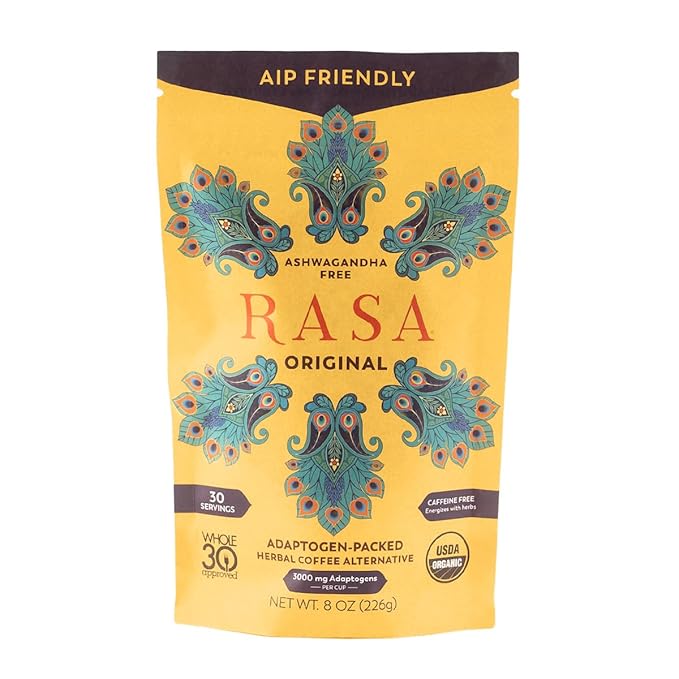 Rasa Original (AIP Diet Version) – Adaptogenic Mushroom Coffee Alternative | Made for Autoimmune Protocol Diet - No Nightshades | Ashwagandha-free Vegan Keto Whole 30 Ayurveda Wellness Tonic with