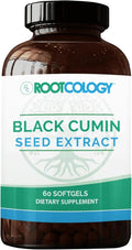 Rootcology by Dr. Izabella Wentz | Black Cumin Seed Extract | Unique Blend of Black Cumin Seed Oil to Support Digestive Function and Healthy Skin | 60 Softgels