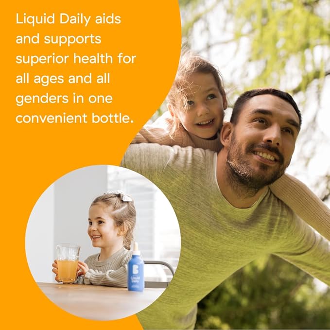 Better Family - Liquid Daily Multivitamin - All-in-One Wellness Drop - All Ages &amp Genders - Methylated Vitamins - No Sugar or Artificials - Gluten Free Non-GMO - Dietary Supplement - 4oz (120 ml)