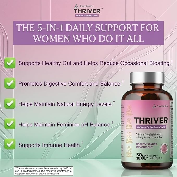 Probiotics for Women Gut Health &amp Digestive Balance | Daily 20 Billion CFU + Vitamin D &amp B12 | Occasional Bloating Relief | 1 Daily Capsule | Vegan Non-GMO | Made in USA