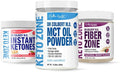 Keto Zone Maintenance Pack | by Divine Health &amp Dr. Colbert | MCT Oil Powder (Unflavored) | Fiber Zone (Berry) | Supports Energy &amp Gut Health