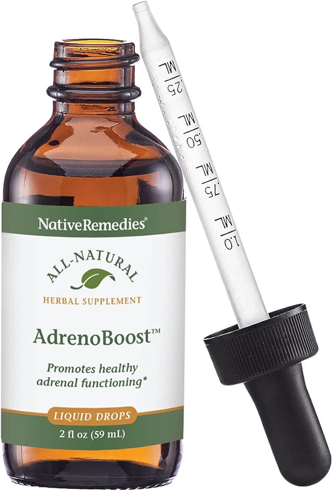 Native Remedies AdrenoBoost - All Natural Herbal Supplement for Adrenal Support 2 Fl oz.
