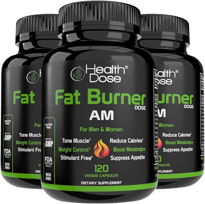 Health Dose AM Dietary Supplement Softgels Daily Morning Formula with Carefully Selected Ingredients Designed to Complement a Balanced Lifestyle and Wellness Routine 120 Softgels Each Pack of 3