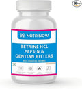 Viva Betaine HCL Pepsin Gentian Bitters | with Digestive Enzymes | Supports Healthy Gut Digestion Gas &amp Acidity Problems and Boosts Metabolism (60 Veg. Capsules)