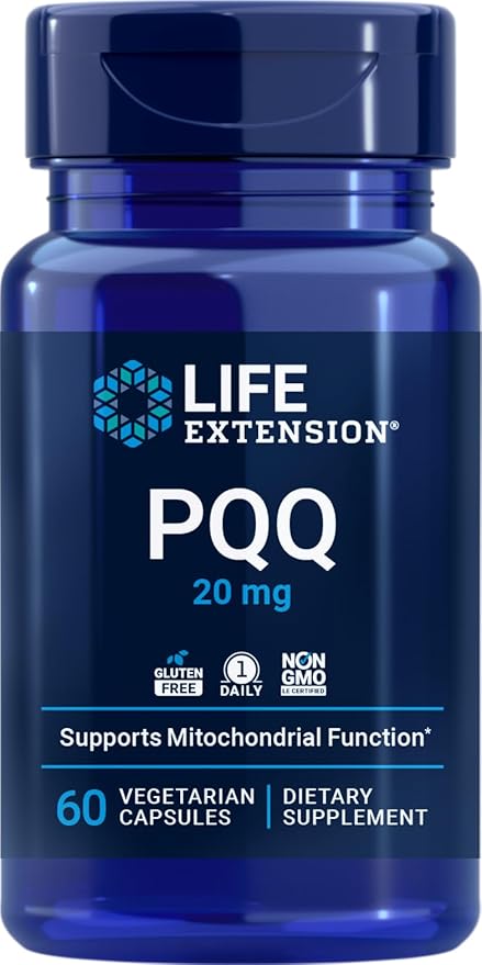 Life Extension PQQ (Pyrroloquinoline Quinone) 20 mg 60 Vegetarian Capsules