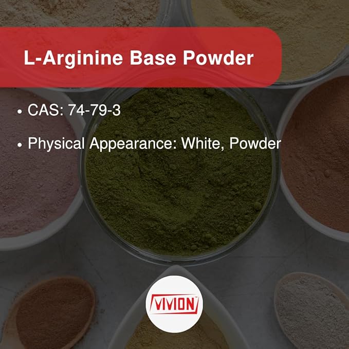 L-Arginine Base Powder 25 kg (55 lb) Bulk Pure Amino Acid Powdered for Manufacturing Sports Nutrition Supplement Tablet Capsule Formulations