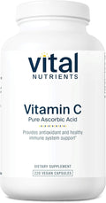 Vital Nutrients Vitamin C 1000mg (100% Pure Ascorbic Acid) - Vegan Antioxidant Supplement for Immune Support and Iron Absorption* - Gluten Dairy and Soy Free - Non-GMO - 220 Capsules