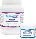 KALA HEALTH MSMPure Coarse Flakes 2.2 lb and Muscle &amp Joint Cream 2oz Bundle