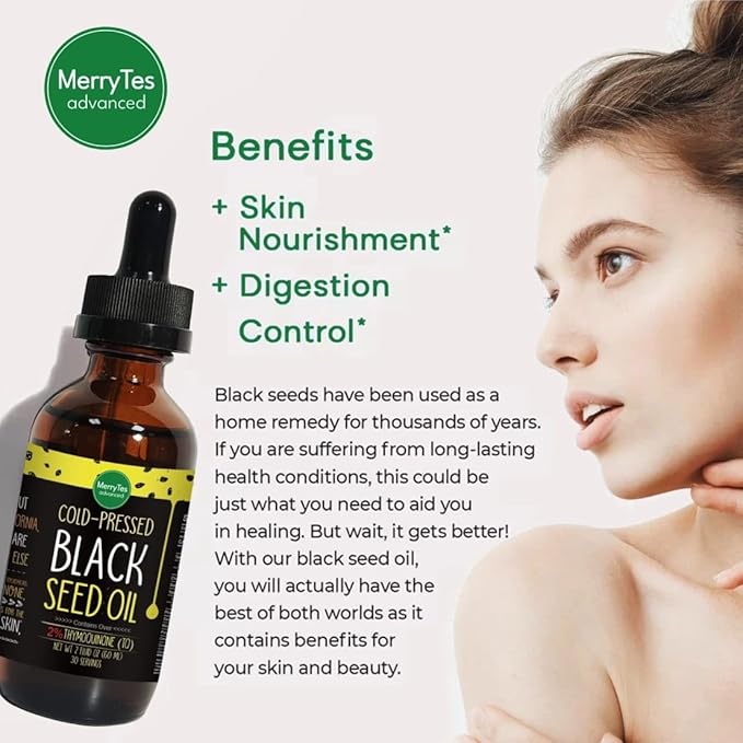 Black Seed Oil | 3 Times Thymoquinone | Cold-Pressed | Nigella Sativa - Turkish | Super Antioxidant to Support Immunity Joints Digestion Hair Skin &amp Nails | Glass Bottle | 2 oz