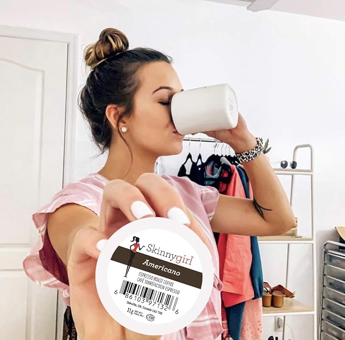Skinny Girl Coffee Single Serve Cups for Keurig K Cup Brewer Americano Bold Coffee 48 Count