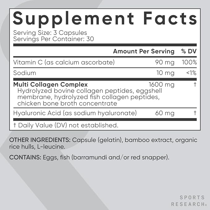 Sports Research® Healthy Hair Pack - Biotin 5000mcg with Organic Coconut Oil + Multi Collagen Pills Enhanced with Hyaluronic Acid &amp Vitamin C + Blood Balance Iron Supplement - 36 MG Iron + Folate