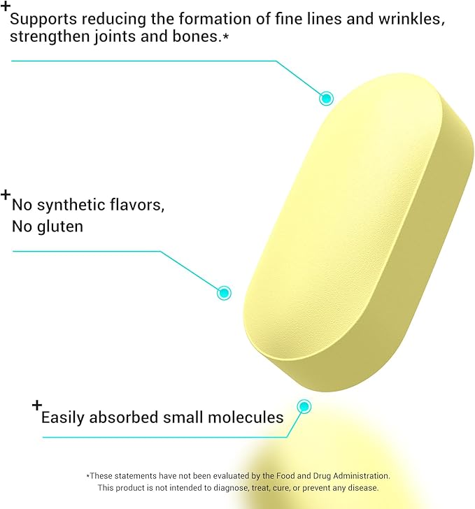 DrBioCare Collagen Peptides for Women Beauty Vitamin &amp Mineral SupplementContains Vitamin D3 Probiotics for Women &amp Collagen PeptidesVitamin B ComplexVitamin E 180 Tablets