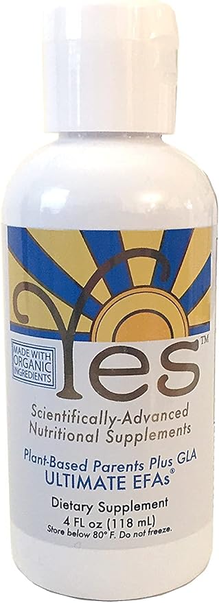 YES Plant-Based Omega 3-6-9 – Burpless Fish Oil Alternative with Flax Evening Primrose (GLA) Pumpkin Sunflower &amp Coconut Oil – Heart Skin Eye &amp Immune Support – Liquid 4oz