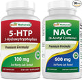 Best Naturals 5-HTP (5-hydroxytryptophan) 100 mg &amp NAC - N Acetyl Cysteine 600 mg