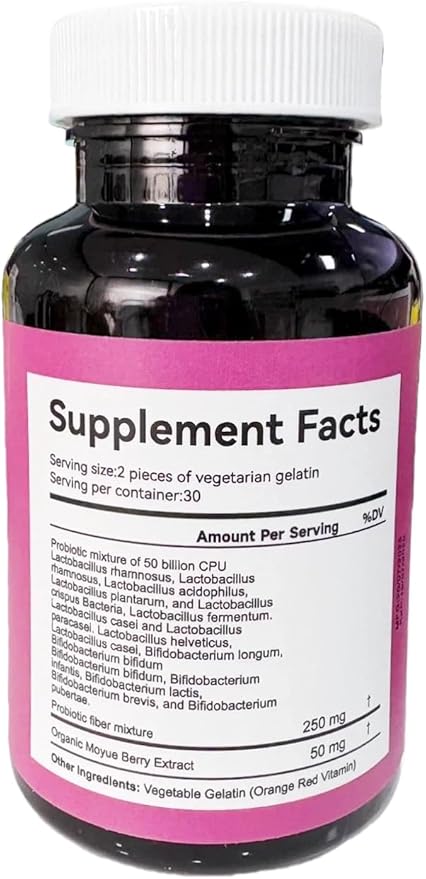 Cranberry Women's Probiotic Capsules Prebiotics &amp 16 Probiotic Strains