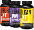 Jacked Factory Burn-XT Clinically Studied Thermogenic Fat Burner (120 Capsules) Lean PM Nighttime Fat Burner and Sleep Aid (120 Capsules) Lean-XT Caffeine-Free Weight Loss Supplement (60 Capsules)