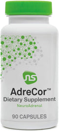 Neuroscience AdreCor - Adrenal Support Supplements with Rhodiola L-Tyrosine B Vitamins &amp Magnesium - Cortisol Detox for Women &amp Men for Stress Fatigue and Energy Support (90 ct)