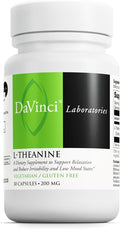 DAVINCI Labs L-Theanine - Dietary Supplement to Help with Concentration Focus Relaxation and Irritability* - with 200 mg L-Theanine per Serving - 30 Vegetarian Capsules