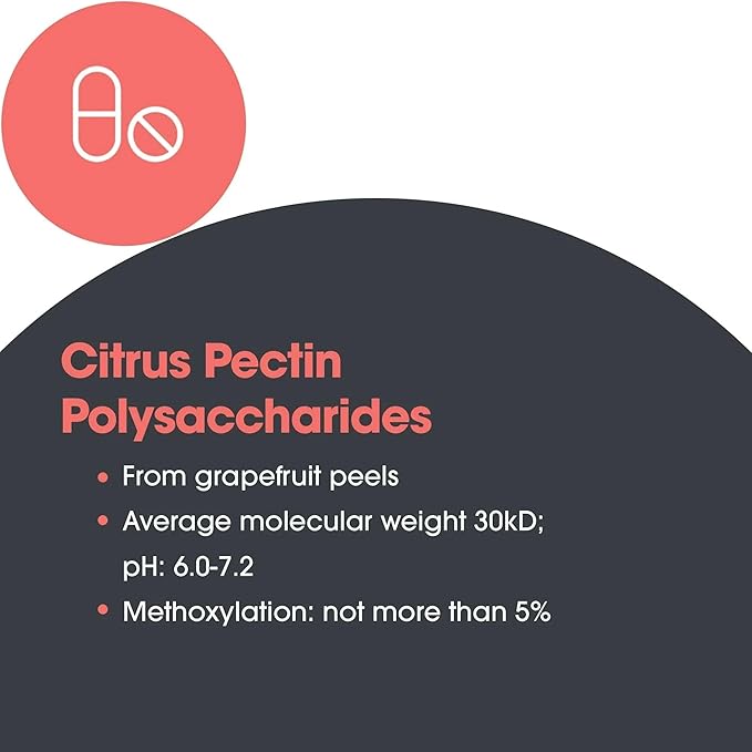 Nutricology Modified Citrus Pectin - 1.5 g Modified Citrus Pectin - Supports Gastrointestinal Cleansing - Vegetarian Capsules - Hypoallergenic Formula - 40 Servings - 120 Capsules