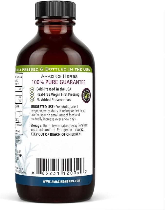 Amazing Herbs Black Seed Oil - 4 Fl Oz