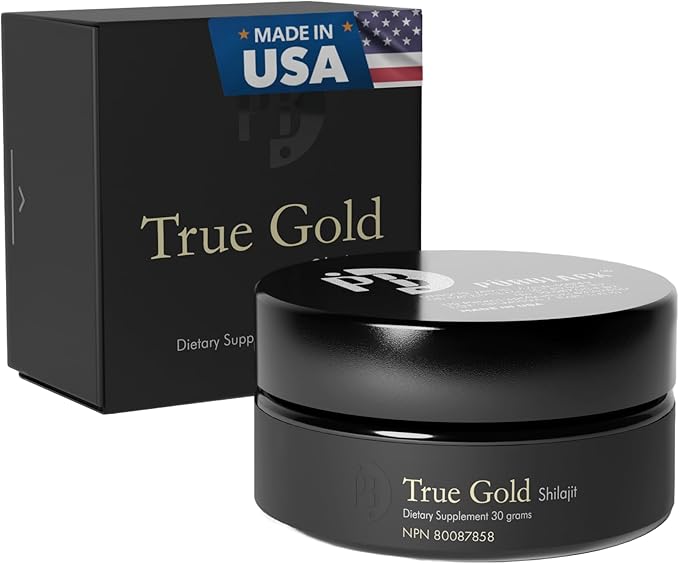 Purblack Pure Himalayan Shilajit Resin - Himalayan and Other Mountain Ranges Gold Infused Shilajit for Men &amp Women with Over 85+ Trace Minerals for Energy &amp Immunity | 60 Servings | USA Made