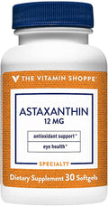 The Vitamin Shoppe Astaxanthin (Solasta) Branded Ingredient 12mg (30 (30 Softgels)