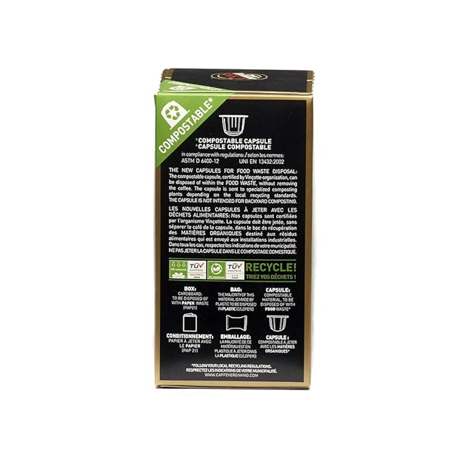 Caffè Vergnano Arabica Capsules Compatible with Original Line Machines by Nespresso - 10 capsules