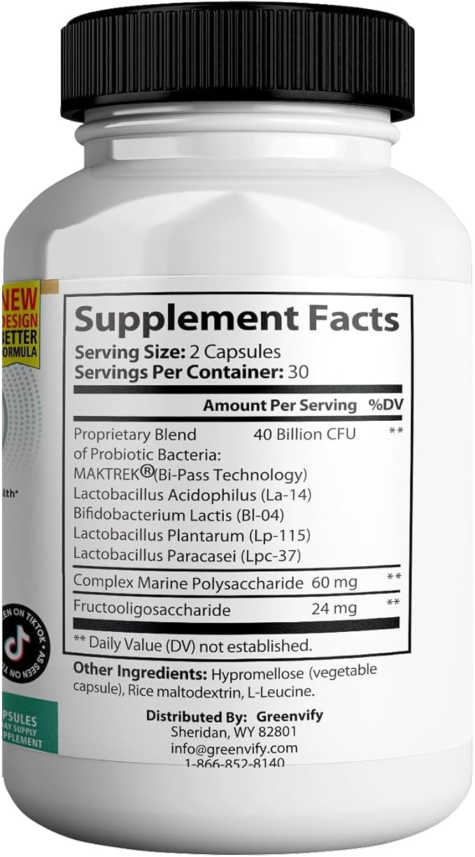 ProBiotia Max 40 Billion CFU Extra Strength Oral Probiotic Supplement 60 Capsules Supports Teeth and Gum Health Gluten Free (5)