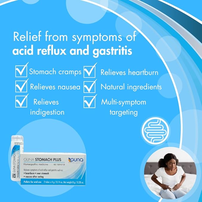 Guna Stomach Plus Homeopathic Digestive Stomach Acid Balance - 2 Tubes