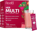 Root'd Multivitamin Powder for Women - 25 Vitamins &amp Minerals with 3X Electrolytes 9 Organic Superfoods Probiotics &amp Enzymes Sugar-Free Multivitamin &amp Hydration | 24 Vitamin Drink Mix P