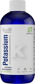 Liquid Ionic Potassium Citrate Supplement | Potassium Electrolyte | Support Healthy Heart | Healthy Gut pH Balance | Support Muscle Health | 8oz 48 Day Supply