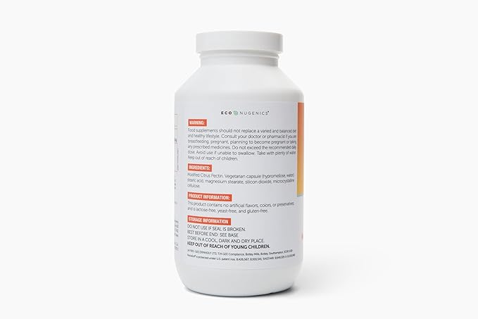 PectaSol Modified Citrus Pectin – 270 Capsules – Total-Body Health Supplement to Support the Heart Immune System Inflammation Response &amp Healthy Aging + Maintain Healthy Galectin-3 Levels
