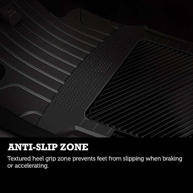 PantsSaver Custom Fits Car Floor Mats for Mercedes-Benz CLA 2018Front &amp 2nd Seat Heavy Duty Floor Mat (4PC) All Weather Protection for VehicleBlack