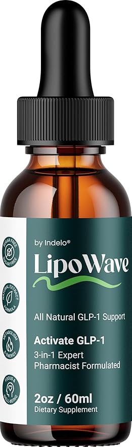 LipoWave Drops – Natural Liquid Dietary Blend for Daily Health Support (1 Month Supply)