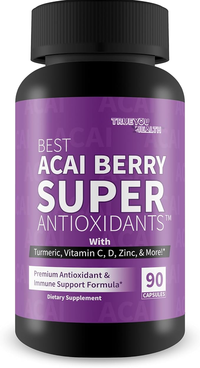 Best Acai Berry Super Antioxidants Supplement - Our Best Acai Berry Vitamin C Antioxidant Supplement - Natural Antioxidant Pill - Cellular Health &amp Immune Support - Super Antioxidants Supplements