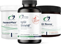 Designs for Health 3R Gut Reset Program - IgGI Immunoglobulin Capsules ProbioMed 50 Probiotic GI Revive to Soothe Coat &amp Fortify (3 Products)