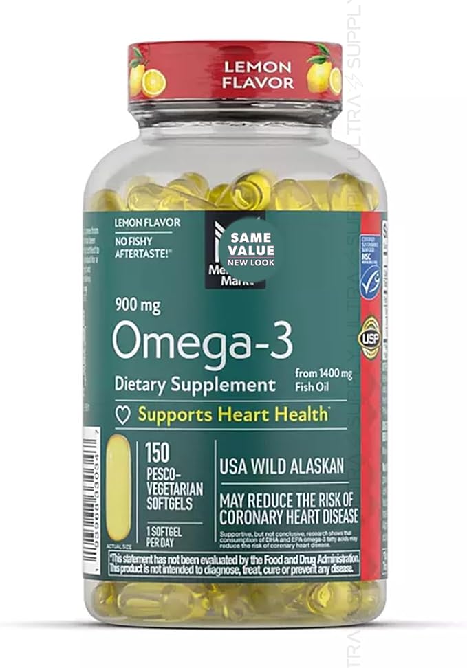 Members Mark Omega 3 Fish Oil (150 Count.) 900 mg – Wild Alaskan MSC-Certified Sustainable Supports Heart &amp Brain Health No Fishy Aftertaste