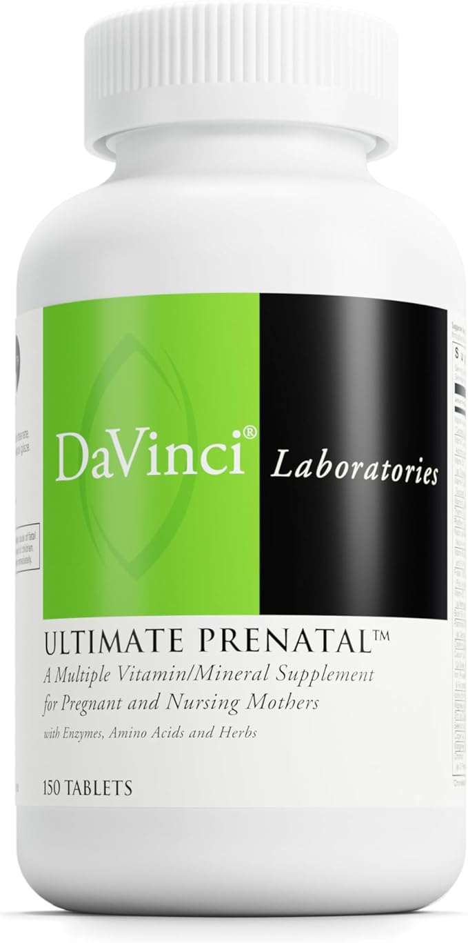 DaVinci Labs Ultimate Prenatal - Nutritional Supplement for Pregnant Women and Nursing Mothers to Support Healthy Pregnancy and Lactation* - With Vitamins Minerals Amino Acids and More - 150 Tablets