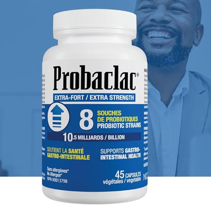 Probaclac Extra Strength FormulaMultistrain probiotic and lactic Ferment ComplexFormula Based on Natural strains thereby ensuring Complete intestinal Tract Coverage (45)